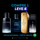 COMPRE 1 LEVE 4 - Perfumes Masculinos Importados (100ml) - 1 million | 212 | Sauvage Dior | Bleu de Chanel - [PROMOÇÃO MÊS DOS PAIS]
