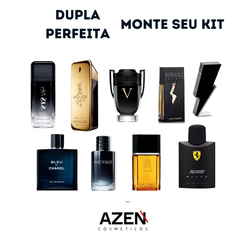 Dupla Perfeita - Monte Seu Kit - 2 Perfumes Masculinos 100 ML