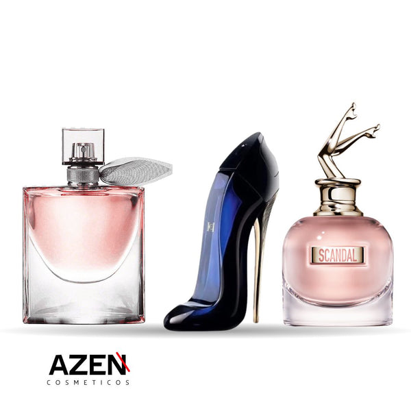 (La Vie Est Belle, Good Girl e Scandal Jean Paul) 3 femininos 100ml